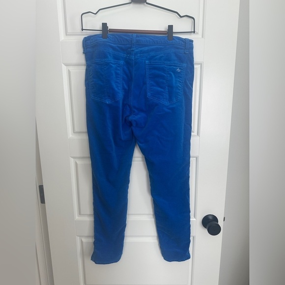 rag & bone Blue Suede Like Jeans Slim Fit - Picture 2 of 5